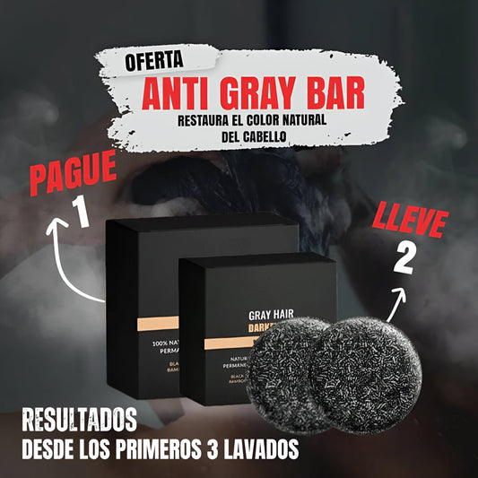 PAGA 1 LLEVA 2 Anti Gray Bar ~ RESTAURA EL COLOR NATURAL DEL CABELLO